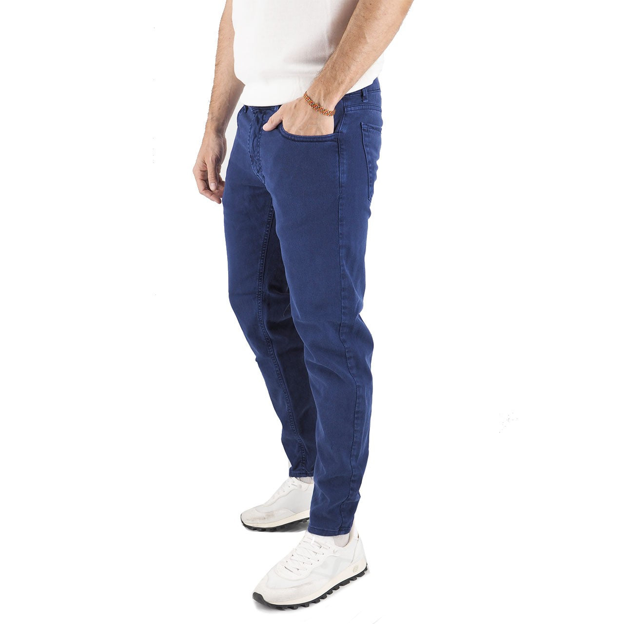 Royal Blue Cotton Bull Trousers