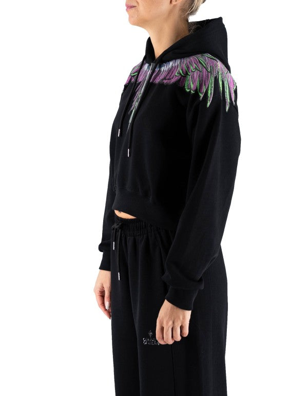 Black-pink Wings Hoodie