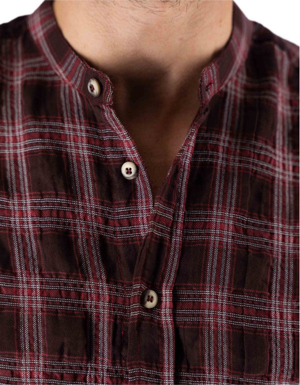 Camicia A Quadri Rosso