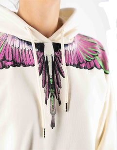 Milk-pink Wings Hoodie