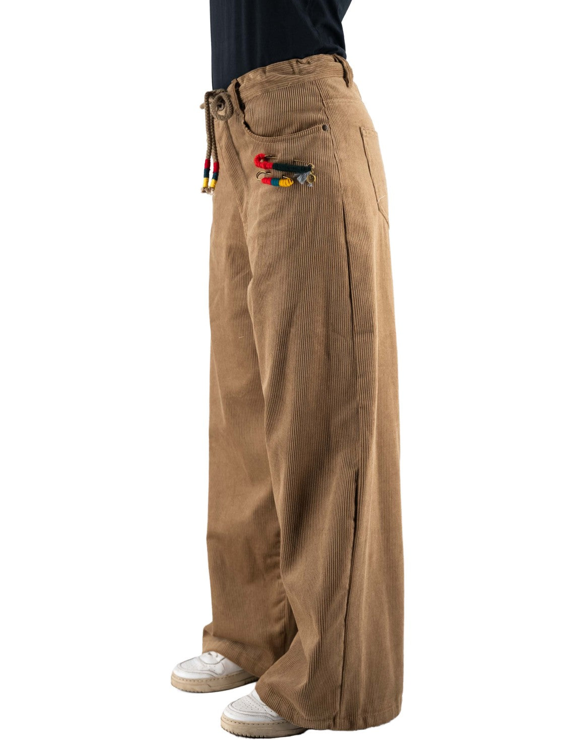 Corduroy Baggy Pants Cognac