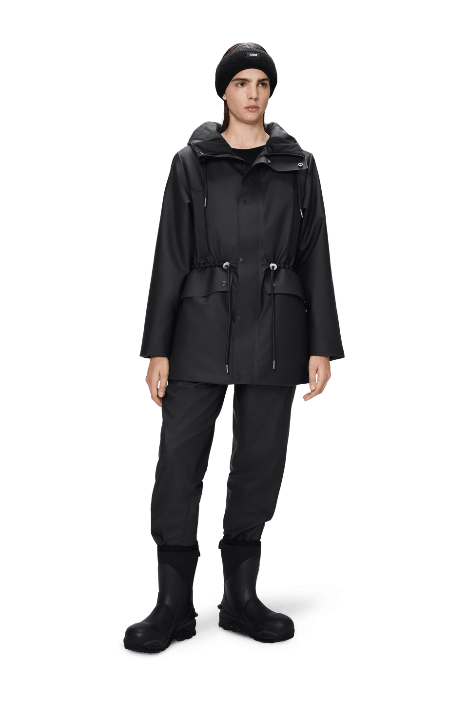 String W Parka Black