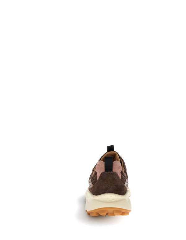Sneaker Yamano 3 Uni Suede/Nylon/Laminated Goat Skin Brown-Bronze-Pink - Immagine 2