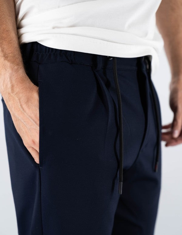 Pantalone Uomo In Punto Milano Blu