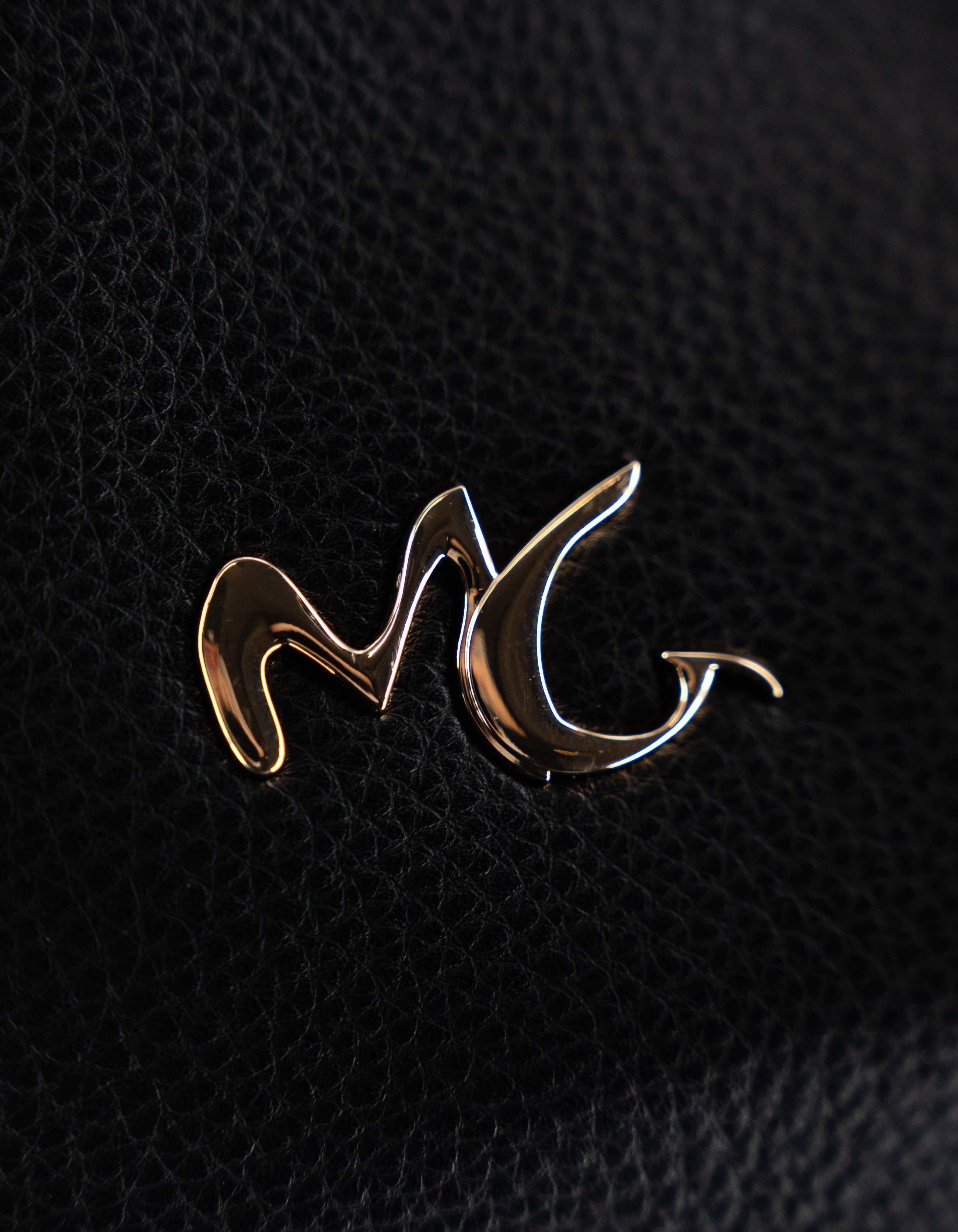 Black Lettering Shoulder Bag