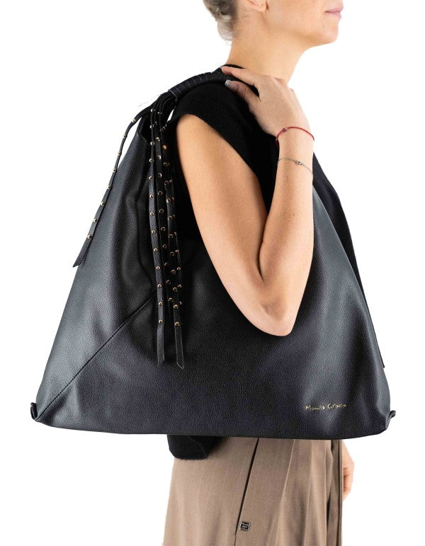 Sac Bag Frange Nero