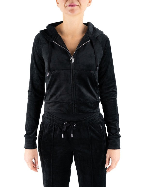 Madison Outline Black Full Zip Sweatshirt