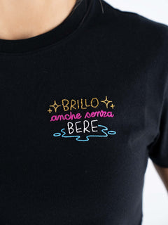 Emilie w Brillo T-shirt