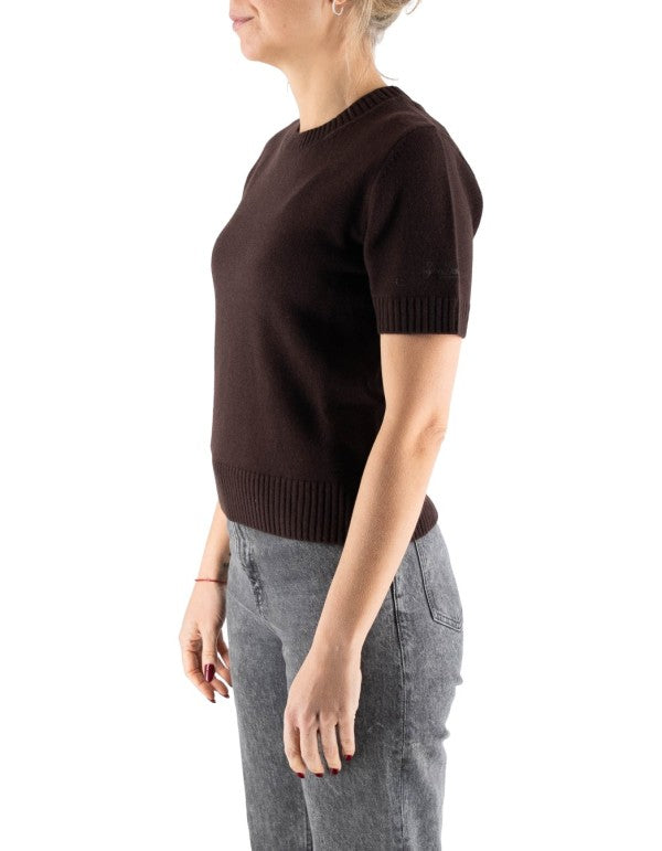 Maglia Lyra 100% Lana Marrone