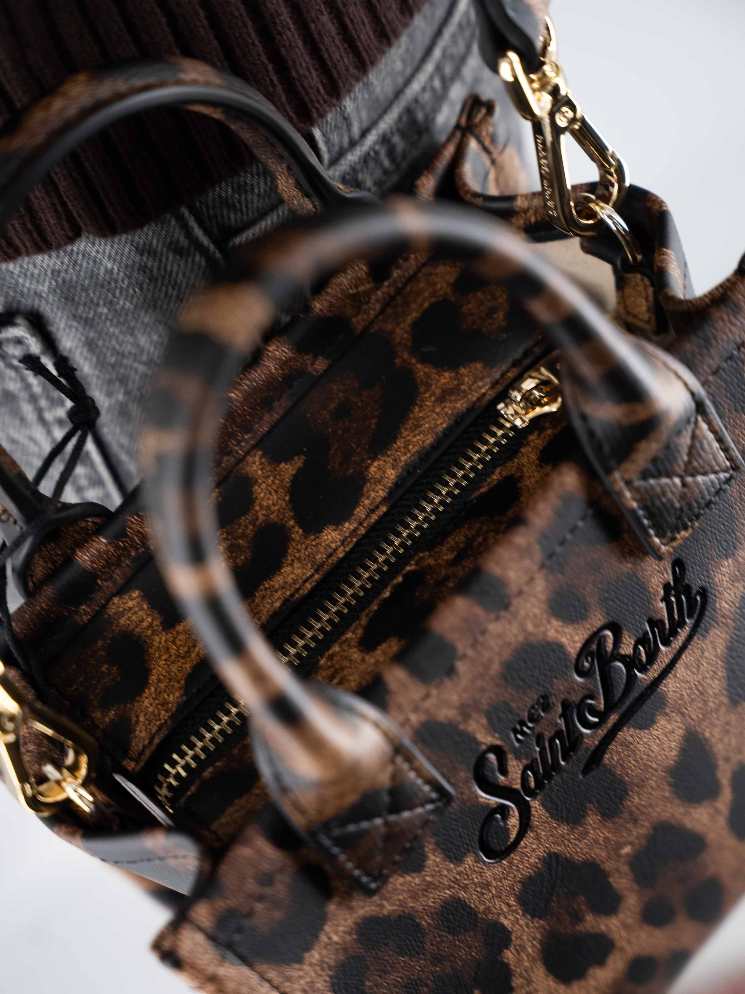 Vanity Bag Mini In Pelle Stampa Leo