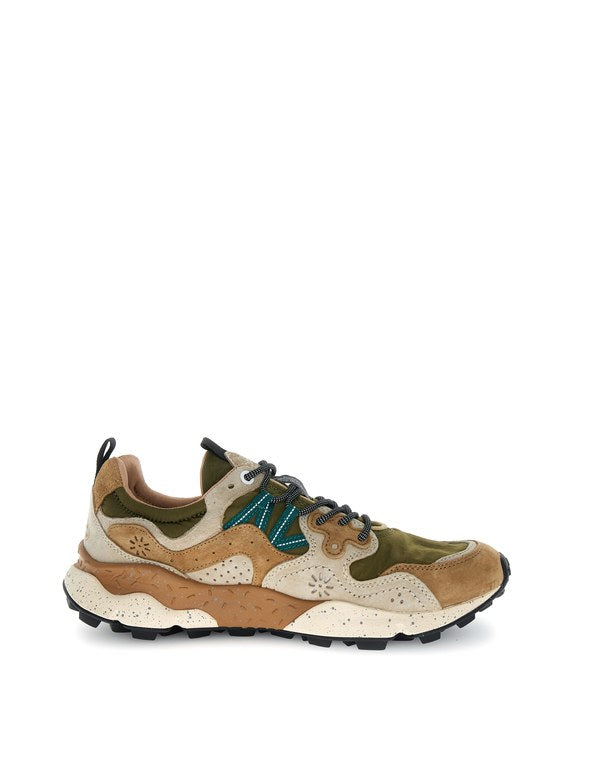 Sneaker Yamano 3 Man Suede/Nylon Cream-Brown-Taupe - Immagine 3