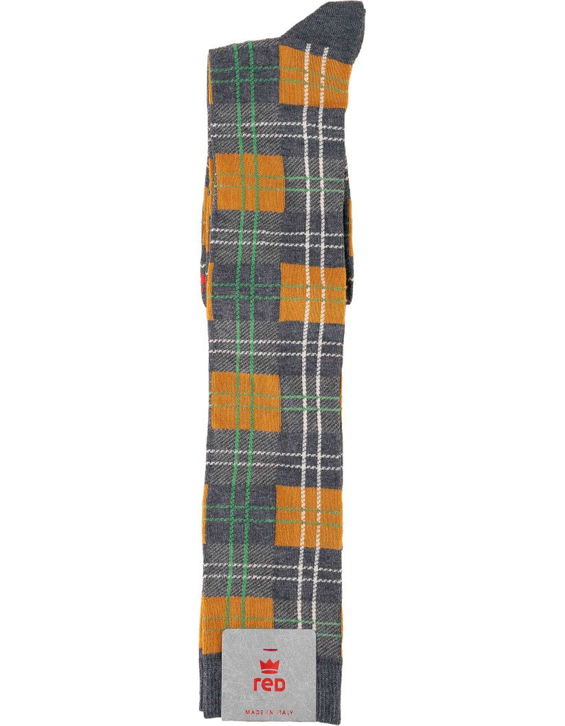 Men's Tartan and Multicolor Stripe Socks Kit