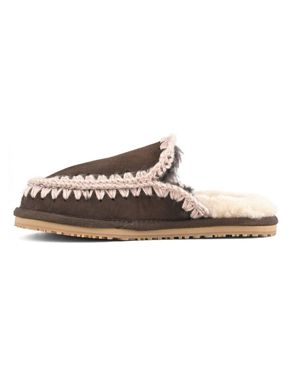 Slipper Full Eskimo Stitch Mocha