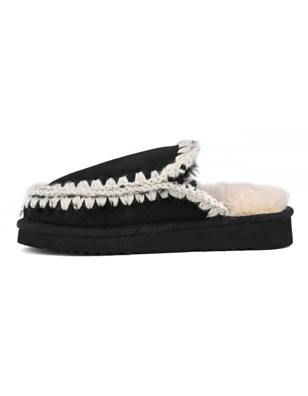 Eskimo Slipper Black White