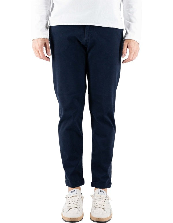 Classic Navy Blue Chino Trousers