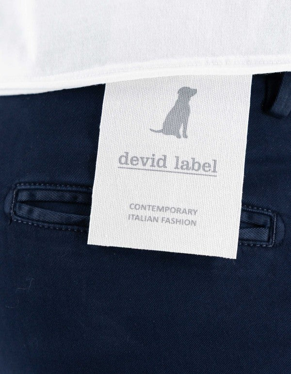 Classic Navy Blue Chino Trousers