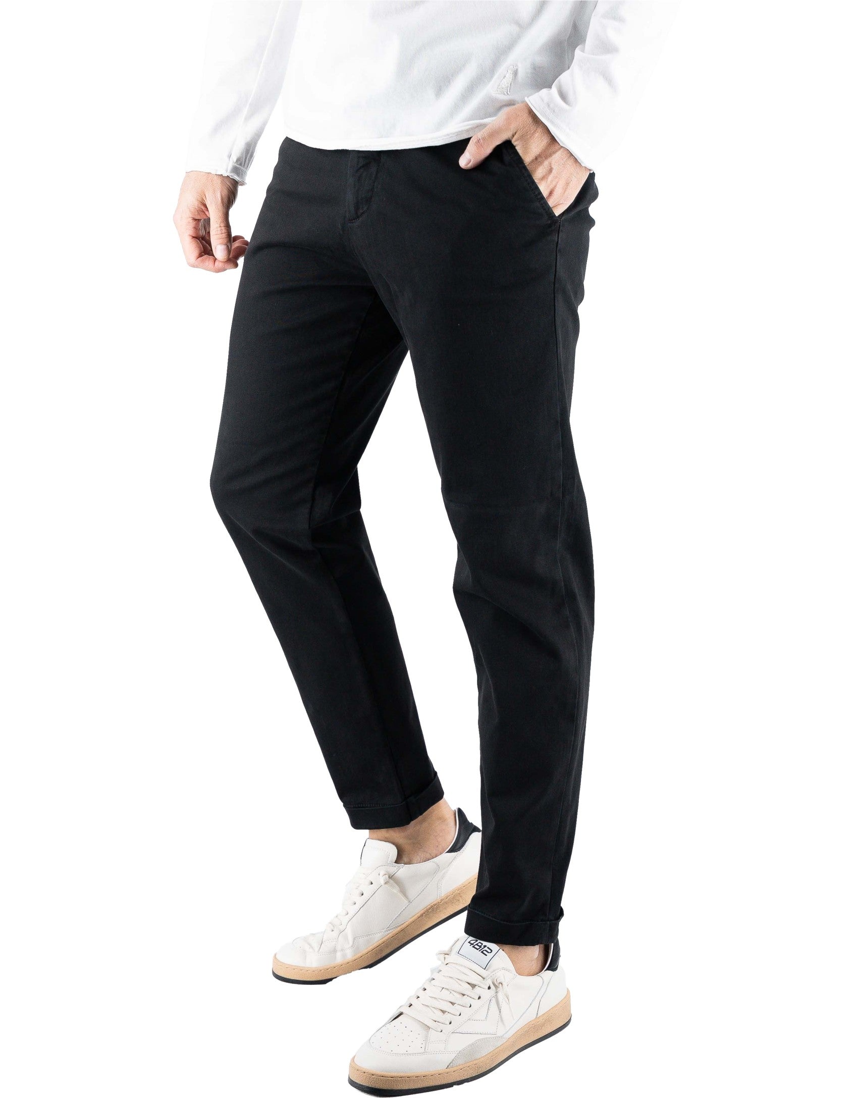 Pantalone Chino Classic Nero