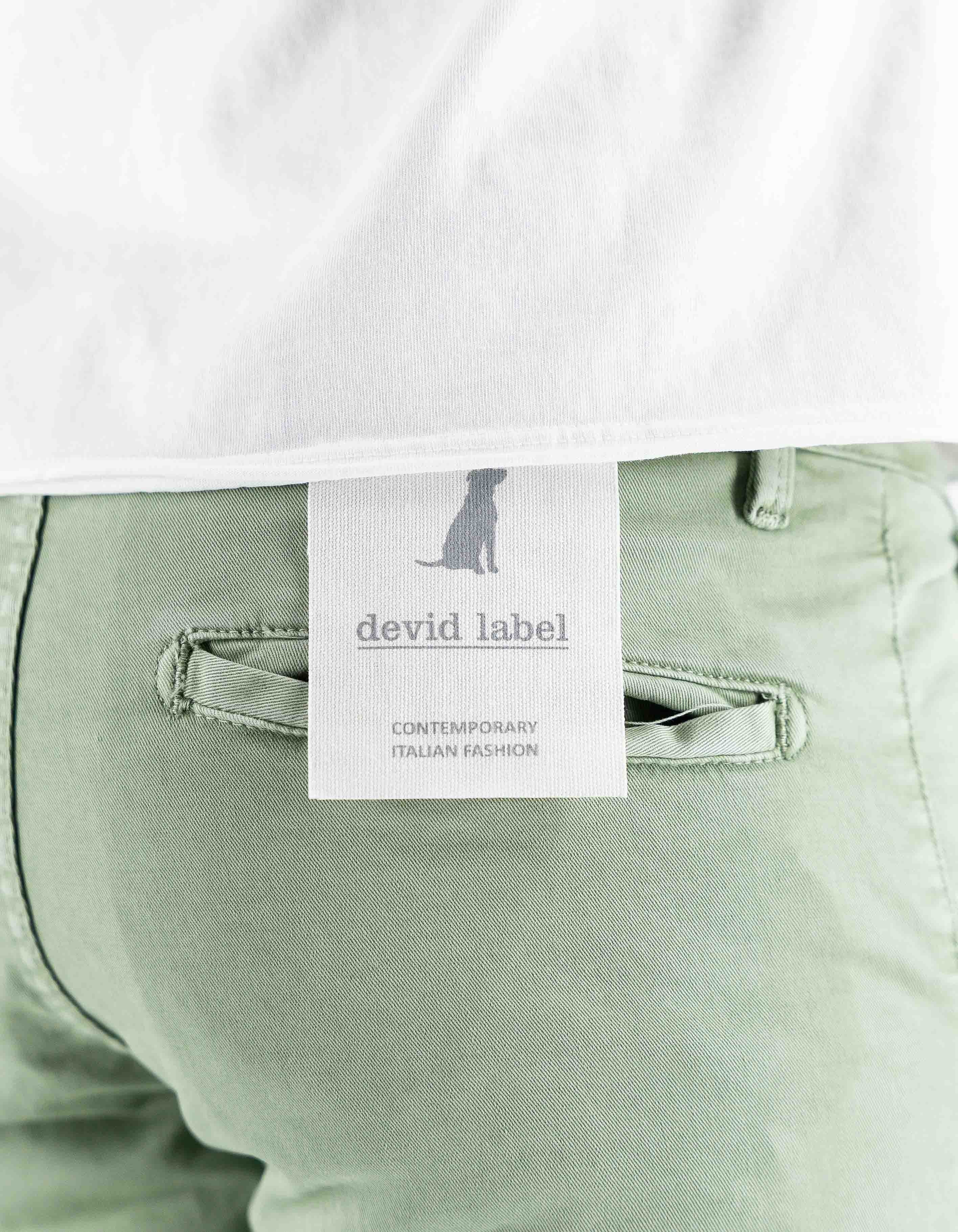 Pantalone Mirtos Skinny Verde Polvere