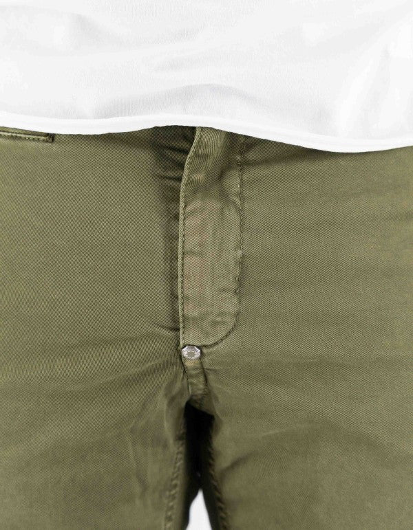 Pantalone Mirtos Skinny Verde Army