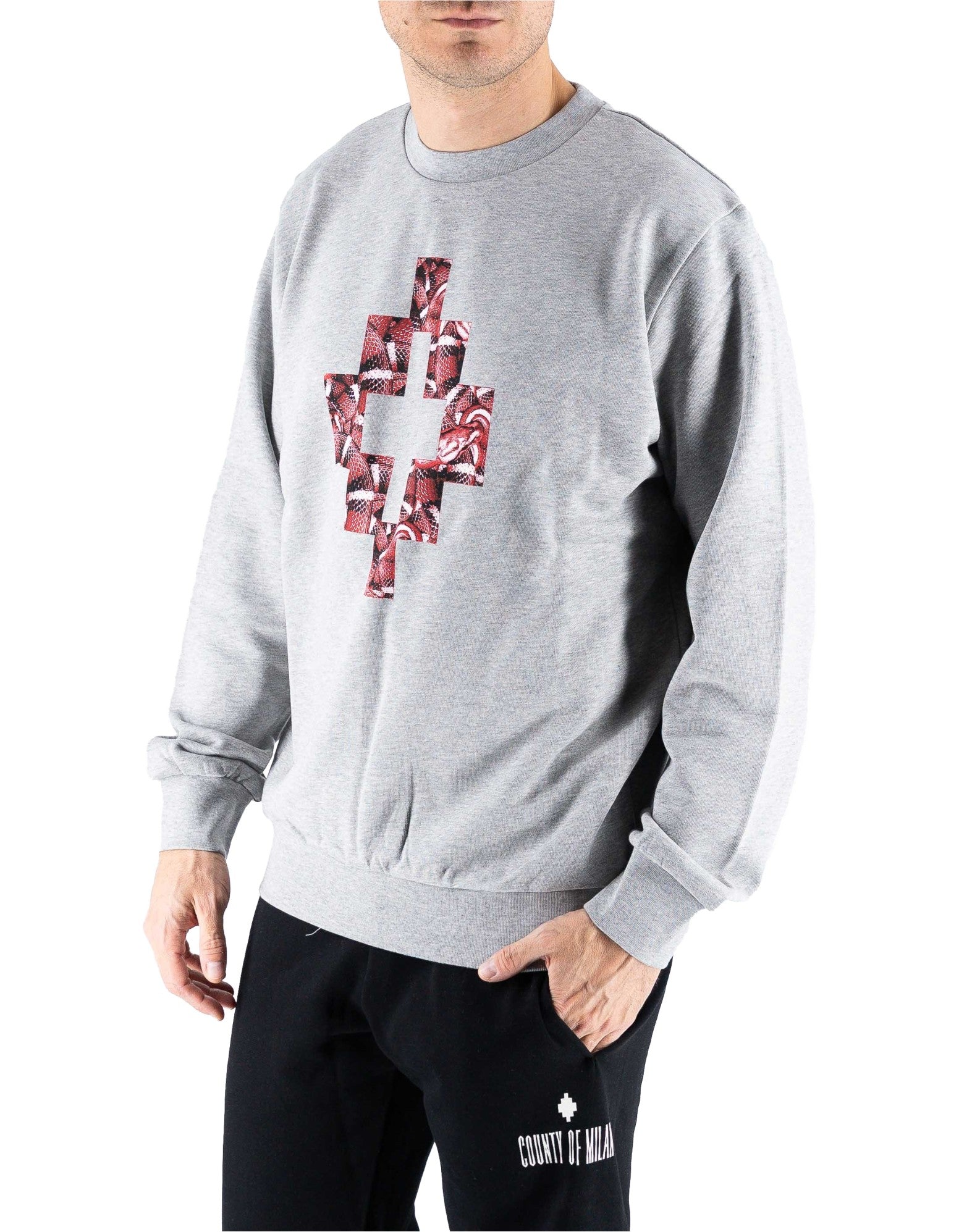 Grey Snake Crewneck Sweatshirt