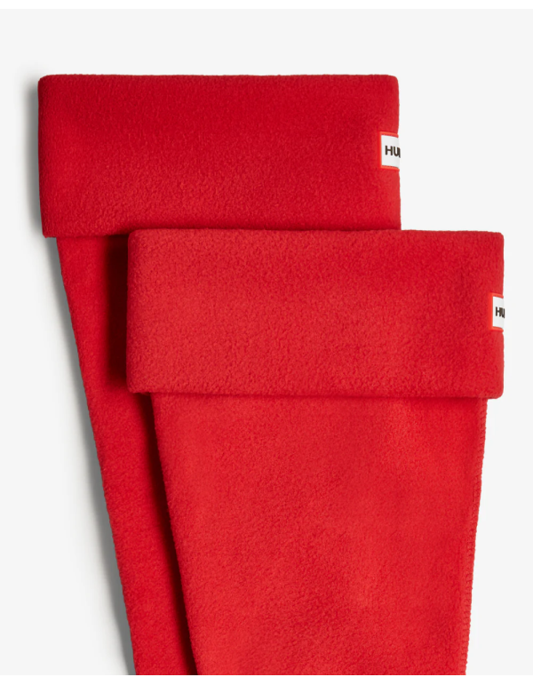 Fleece Tall Boot Sock Military Red