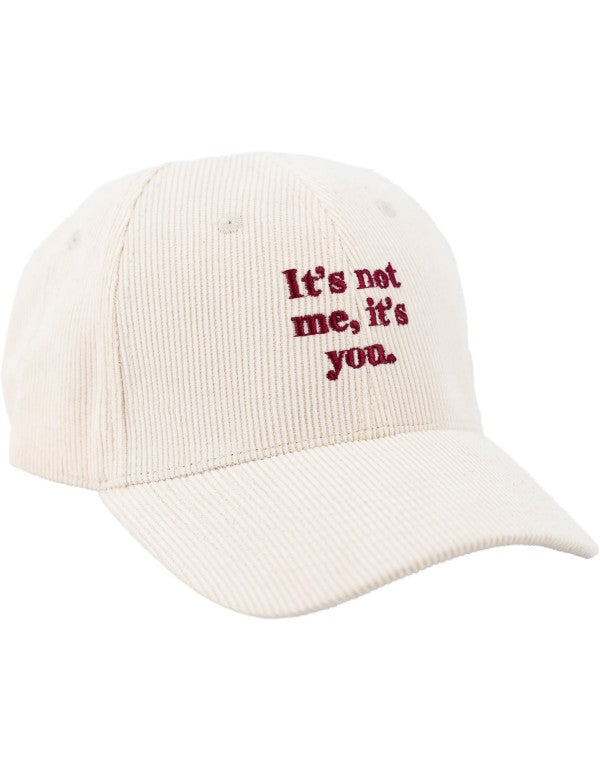 Cappello In Velluto Ricamo It's You Panna