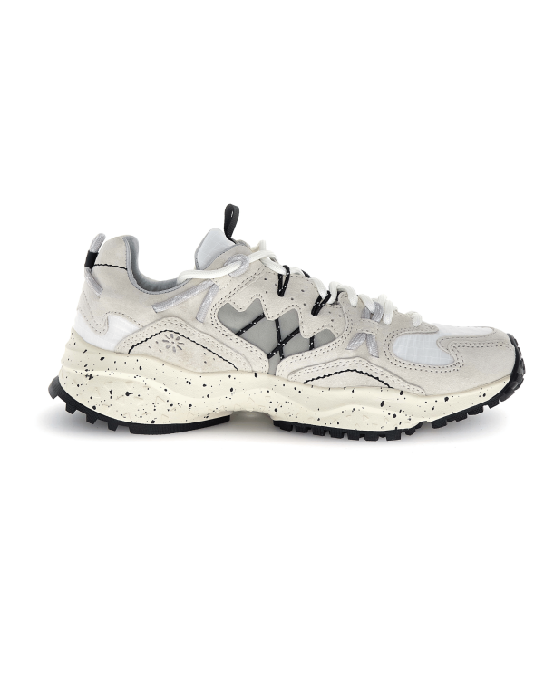 Sneaker Yamabushi Uni Suede/nylon Ripstop Cream-off White-black Beige