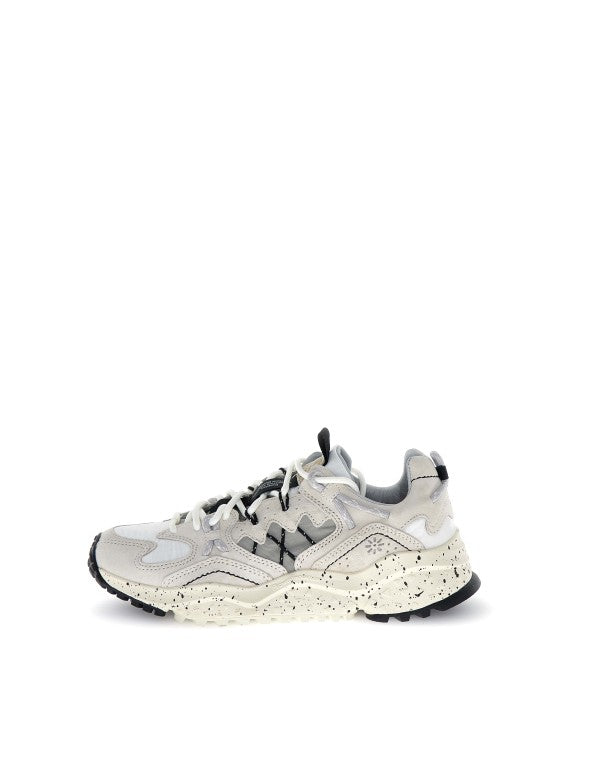 Sneaker Yamabushi Uni Suede/nylon Ripstop Cream-off White-black Beige