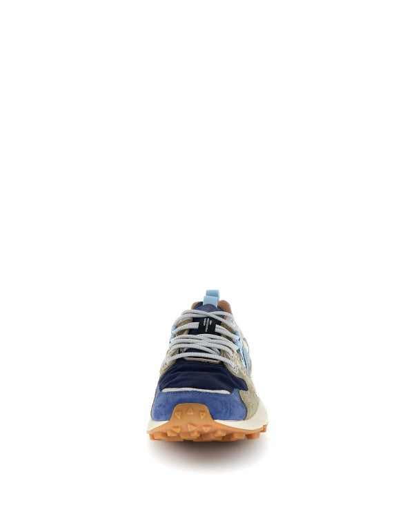Sneaker Yamano 3 Man Suede/nylon Navy-blue-kaki Bleu