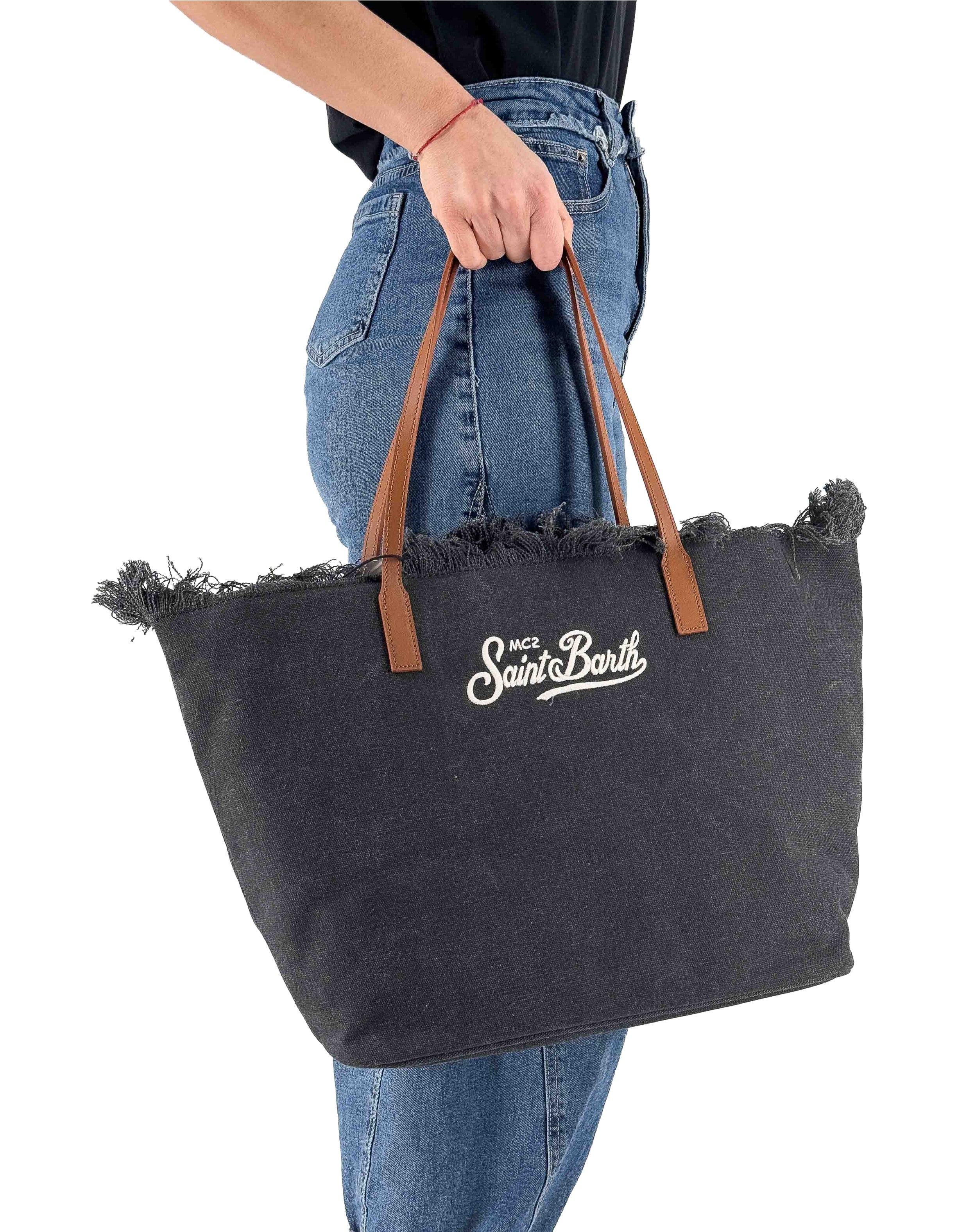 City Bag Fringe Canvas Bag 00 Emb