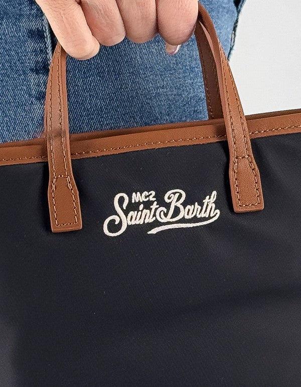 Borsetta City Bag Mini Nylon Nera 0018 Emb