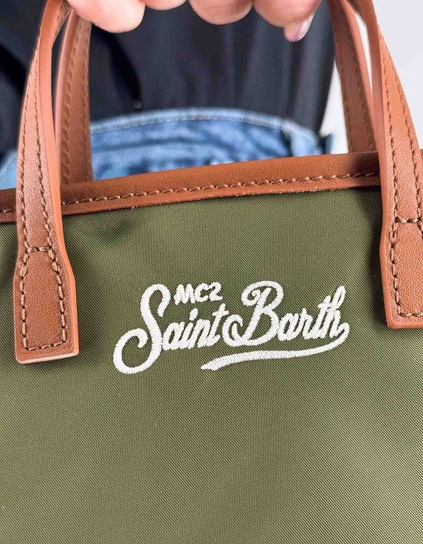 Borsetta City Bag Mini Nylon Verde 5218 Emb