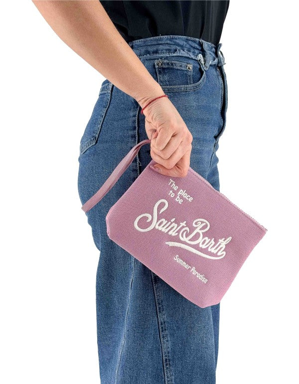 Pochette Aline Canvas Rosa 20 Emb