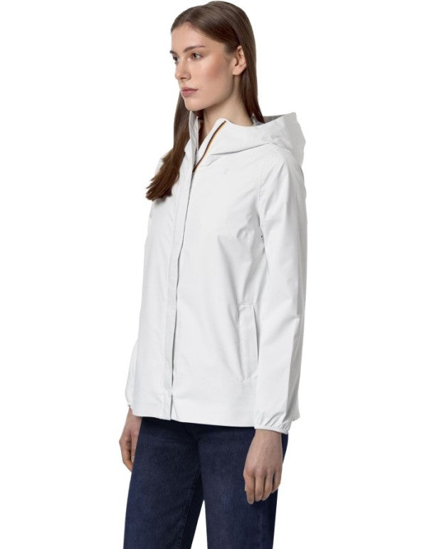 Marguerite Stretch Dot White Jacket