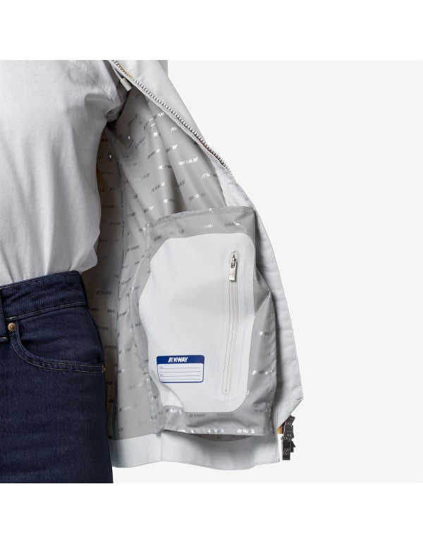 Marguerite Stretch Dot White Jacket