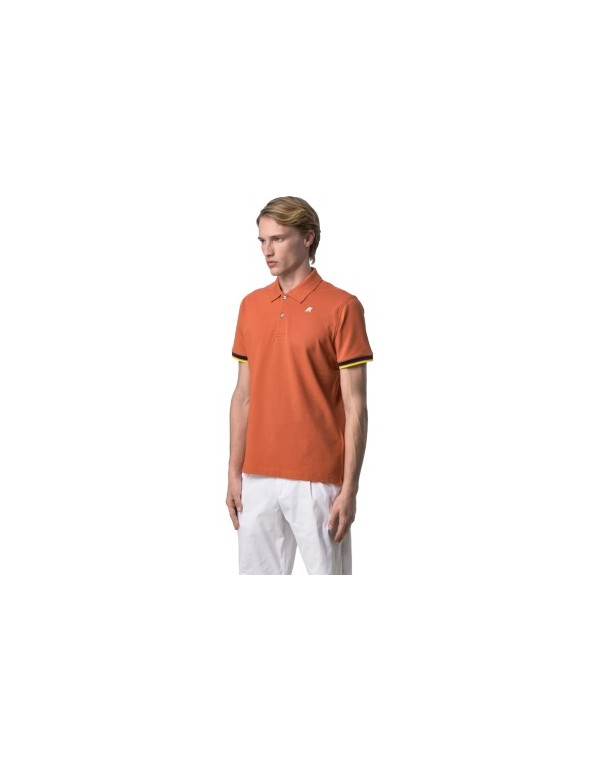 Polo Vincent Pique Orange Brownish