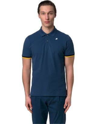 Vincent Pique Blue Insignia Polo