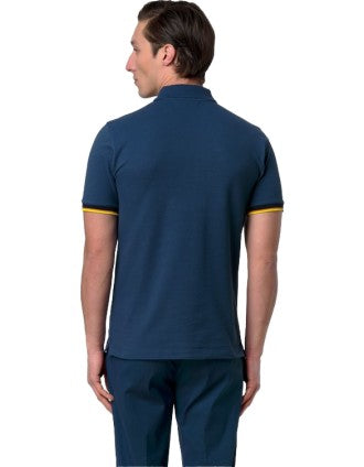 Vincent Pique Blue Insignia Polo