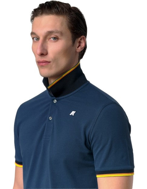 Vincent Pique Blue Insignia Polo
