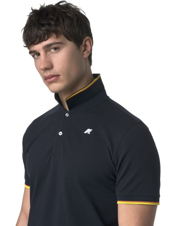Polo Vincent Pique Blue Depth
