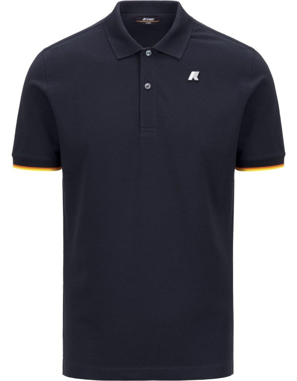 Polo Vincent Pique Blue Depth