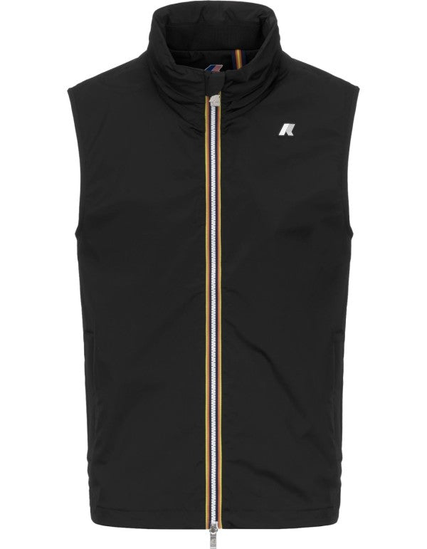 Valen Stretch Nylon Jersey Vest Black Pure