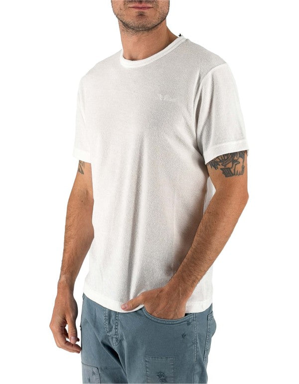 T-shirt Uomo Bianca in Spugna Leggera