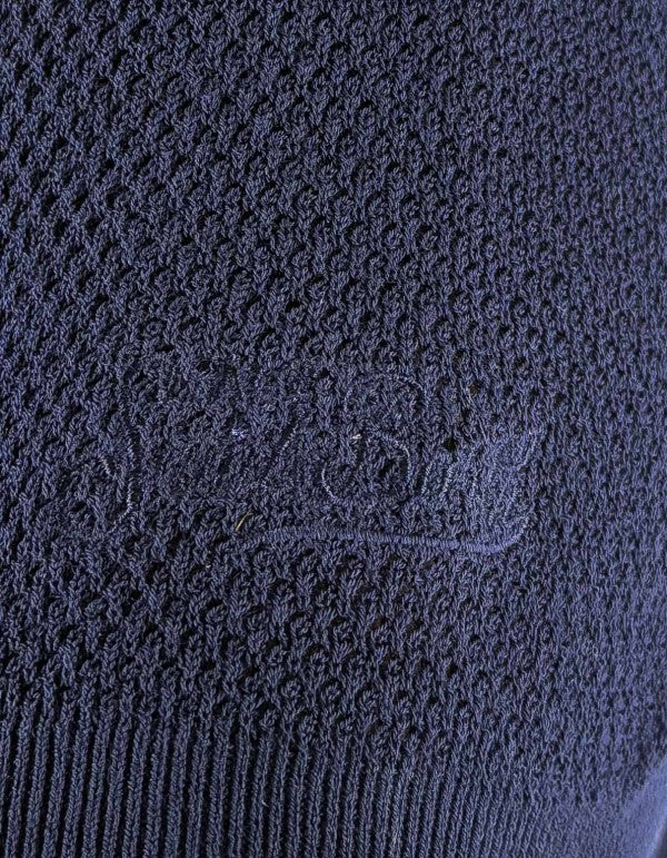 Polo Uomo Sloan Mesh Blu in Filo di Cotone