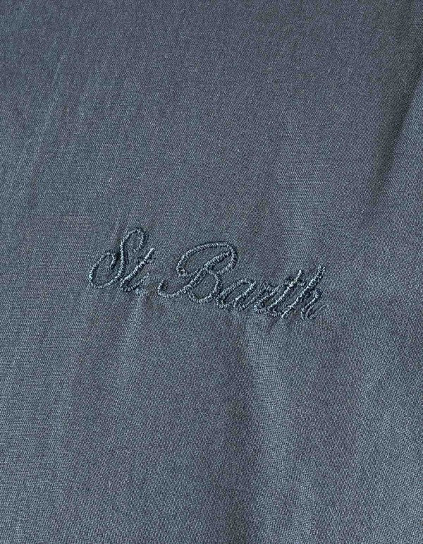 Camicia In Ice Cotton Blue Navy