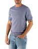 T-Shirt In Filo 100% Cotone Monterosso Avio