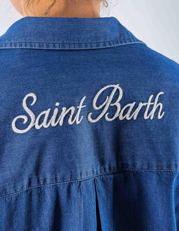 Camicia Cristal Chambray M Sb Emb Blu