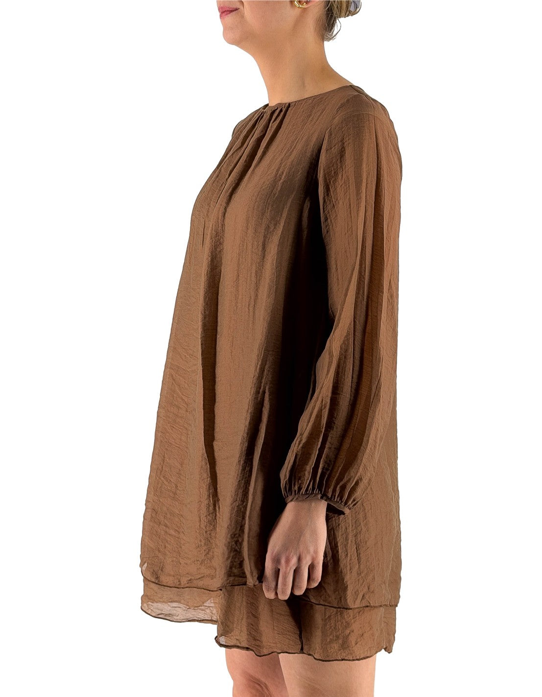 Cocoa Double Ruffle Dress Ma143