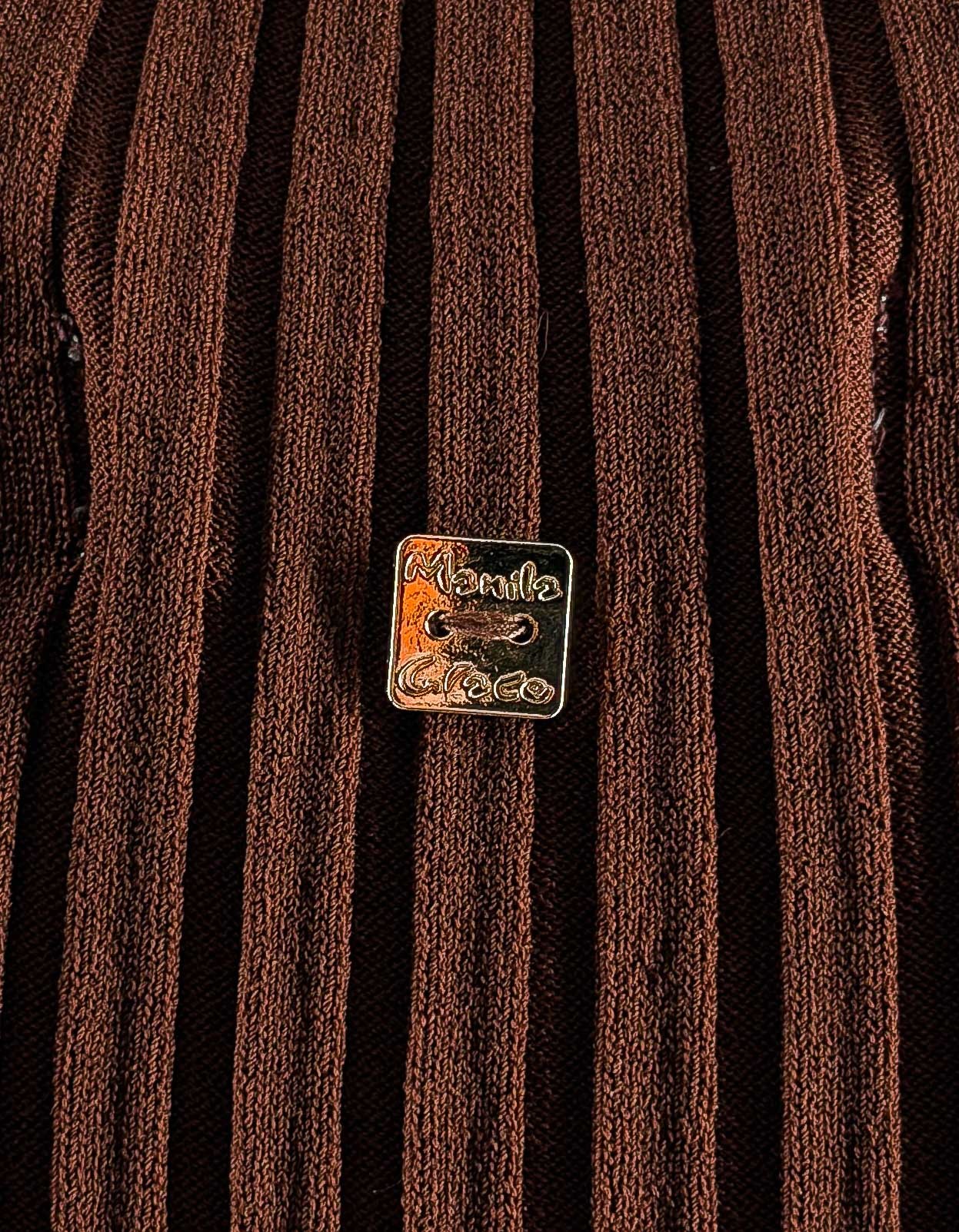 Ma143 Cocoa Turtleneck Tank Top