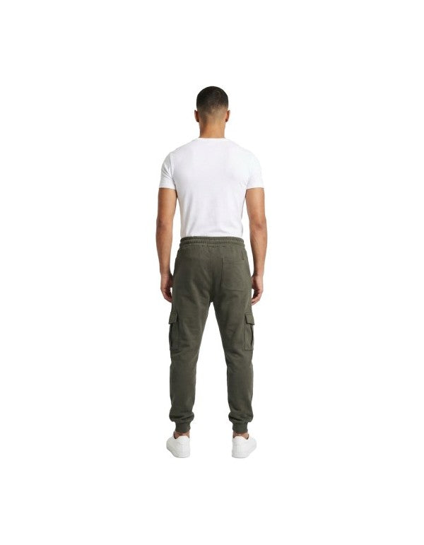 Green Regular Fit Cargo Sweatpants